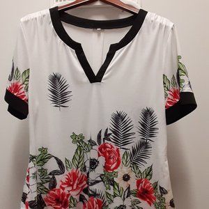 Pretty white summer blouse